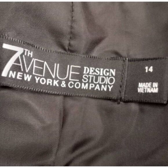 NEW YORK & COMPANY BLACK BLAZER SZ.14 EUC. - Picture 8 of 10